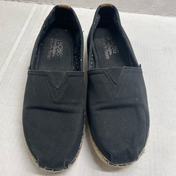 Bobs Black Espadrille Style Shoe - Picture 7 of 13